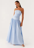 Women's Carmel Collection | Strapless Maxi Dress with Ruched Sides | Elegant Long Dress for Women’s Night Out | Maxi len 0