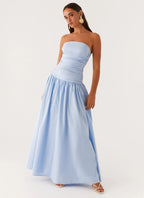 Women's Carmel Collection | Strapless Maxi Dress with Ruched Sides | Elegant Long Dress for Women’s Night Out | Maxi len 0