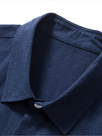 Casual Men’s Clothing | Short Sleeve Shirt & Drawstring Pants Set for Effortless Style