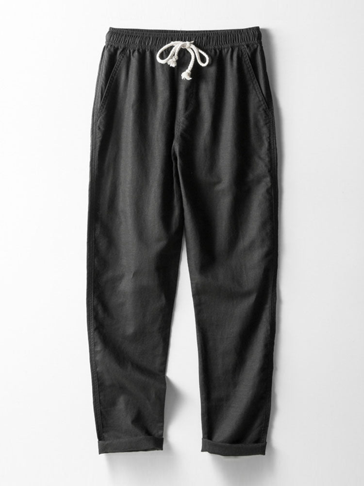 Casual Men’s Clothing | Short Sleeve Shirt & Drawstring Pants Set for Effortless Style