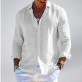 Celestiella | Men's Dress Shirt in Premium Linen with Soft Collar | Breathable Comfort for Effortless Style
