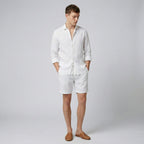 Celestiella | Men's Dress Shirt in Premium Linen with Soft Collar | Breathable Comfort for Effortless Style