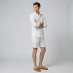 Celestiella | Men's Dress Shirt in Premium Linen with Soft Collar | Breathable Comfort for Effortless Style
