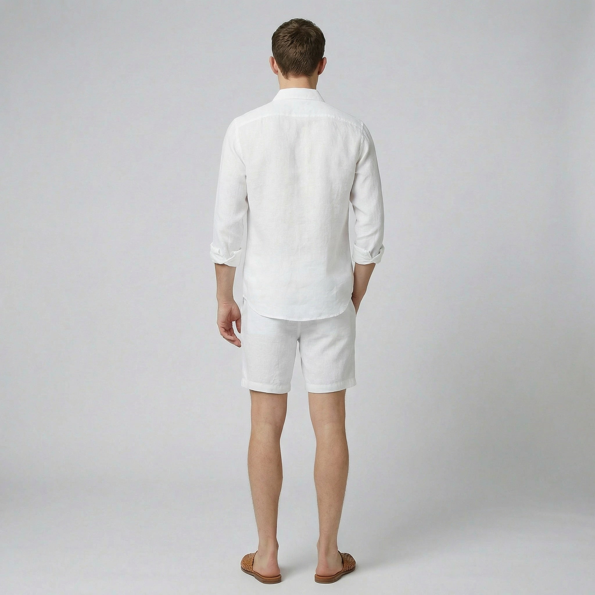 Celestiella | Men's Dress Shirt in Premium Linen with Soft Collar | Breathable Comfort for Effortless Style