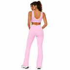 Seamless yoga activewear set back view