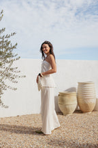 Chic Collection | Wide Leg Pants with High Rise & Pleat Detail | Stylish Comfort for Effortless Elegance