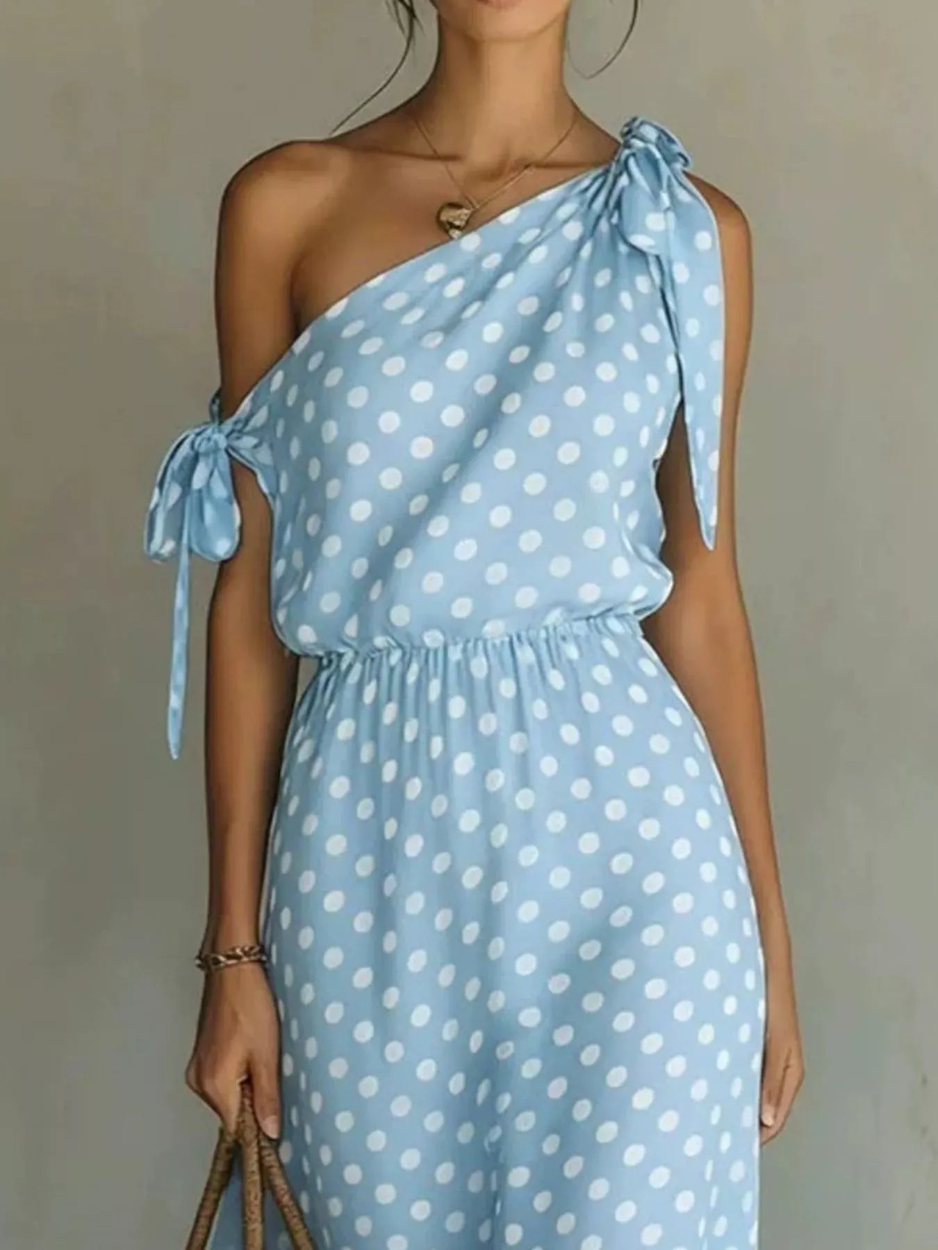 Chic Collection | Women's Maxi Dress with One-Shoulder Design | Versatile Summer Dress for Effortless Style