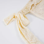 Chic Lace Ruffle Mini Dress | Asymmetric One-Shoulder Design for Effortless Elegance