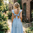 Ruffle-Strap Lightweight Mini Dress