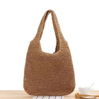 Chic Woven Straw Beach Bag | Large Capacity Tote for Effortless Summer Style