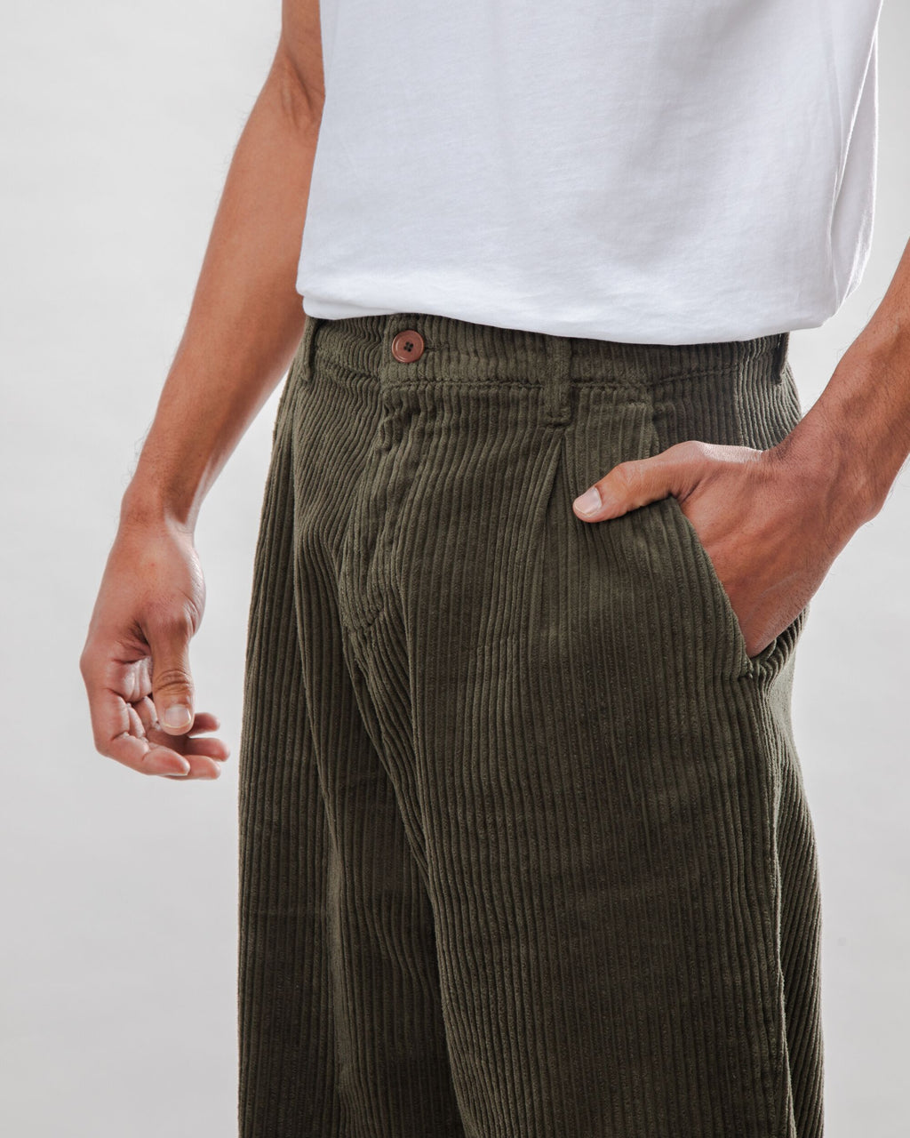 Chino Pants | Soft Corduroy with Pleated Design for Comfort and Style