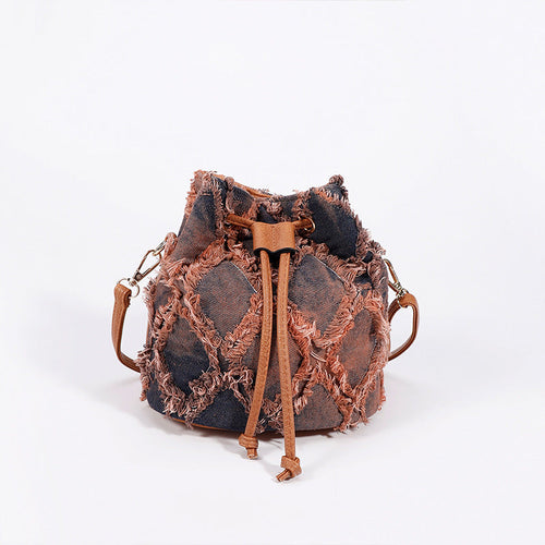 Chrissy Denim Bucket Bag