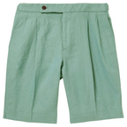 Classic Cargo Shorts | Men's Cotton Linen Shorts with Pleated Design | Comfortable Style for Weekend Wear
