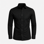 Classic Collection | Men's Dress Shirt in Crisp White Cotton with Tailored Fit | Versatile Style for Any Occasion