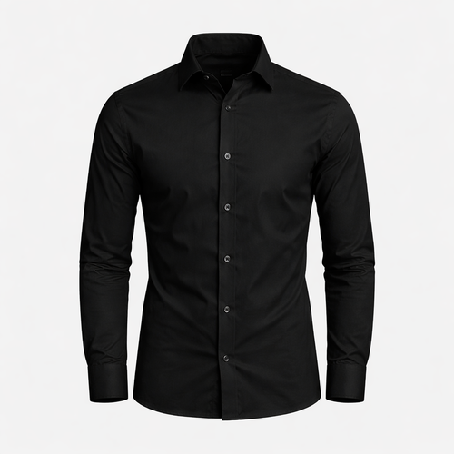 Classic Collection | Men's Shirt in Crisp White Cotton with Tailored Fit | Versatile Style for Any Occasion