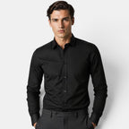 Classic Collection | Men's Dress Shirt in Crisp White Cotton with Tailored Fit | Versatile Style for Any Occasion