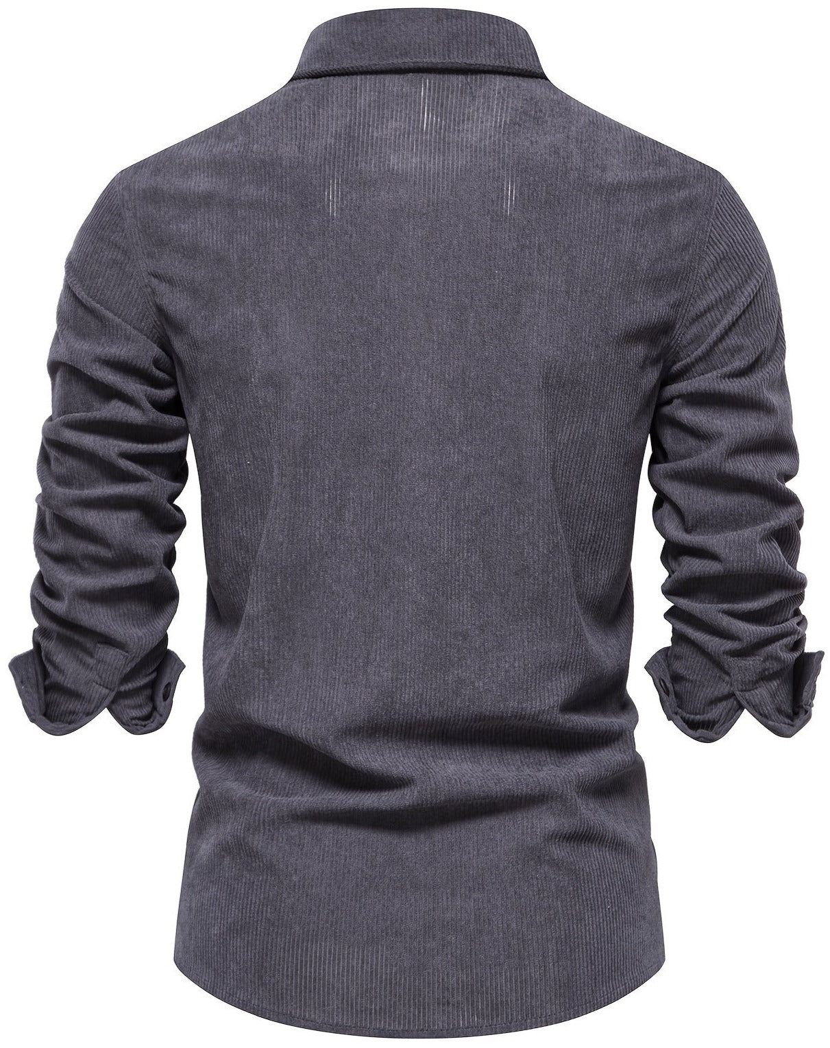 Classic Corduroy Shirt | Men's Long Sleeve Button-Up with Double-Breasted Design | Durable Cotton for All Seasons