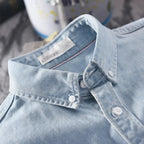 Classic Denim Shirt | Long Sleeve Button-Down with Chest Pocket | Versatile Casual Style for Everyday Wear