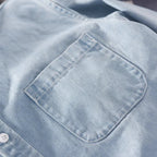 Classic Denim Shirt | Long Sleeve Button-Down with Chest Pocket | Versatile Casual Style for Everyday Wear