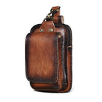 Full-Grain Leather Waist Pack — Adjustable Bum Bag