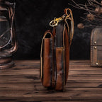 Full-Grain Leather Waist Pack — Adjustable Bum Bag