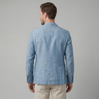 Classic Linen Blazer Jacket | Men's Blazer with Breathable Fabric | Stylish Versatile Design for Warm Weather