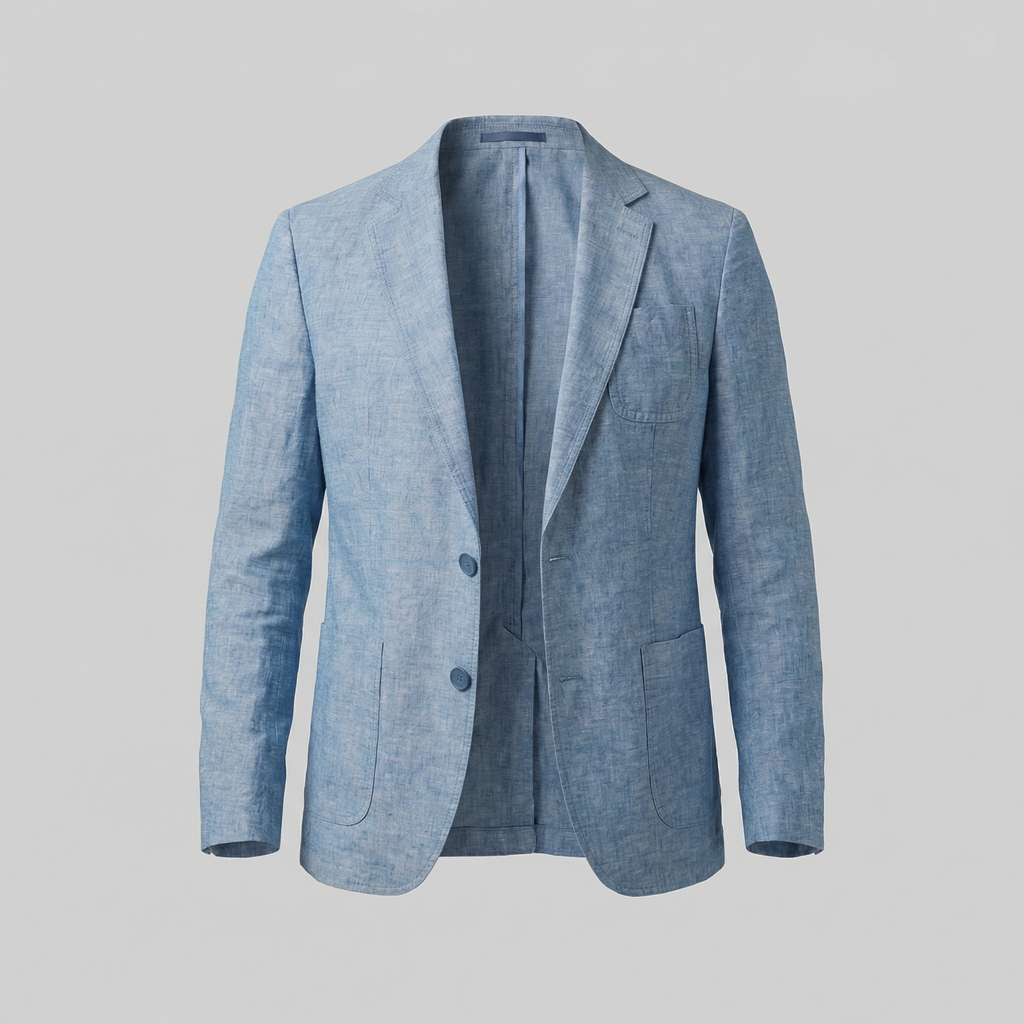 Classic Linen Blazer Jacket | Men's Blazer with Breathable Fabric | Stylish Versatile Design for Warm Weather