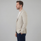 Classic Linen Blazer Jacket | Men's Blazer with Breathable Fabric | Stylish Versatile Design for Warm Weather