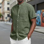 Classic Linen Button-Up Shirt