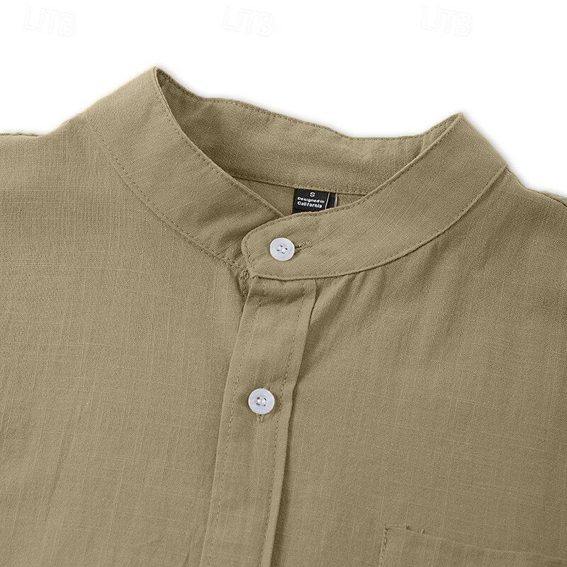 Classic Linen Button-Up Shirt