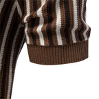 Classic Striped Polo Shirt | Lightweight Knit Golf Shirt for Men with Breathable Fabric