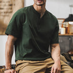 Classic Vintage | Men's T Shirt with Breathable Cotton & Loose Fit | Versatile Style for Casual and Business Wear
