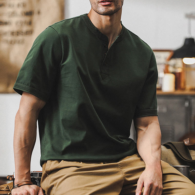 Classic Vintage | Men's T Shirt with Breathable Cotton & Loose Fit | Versatile Style for Casual and Business Wear