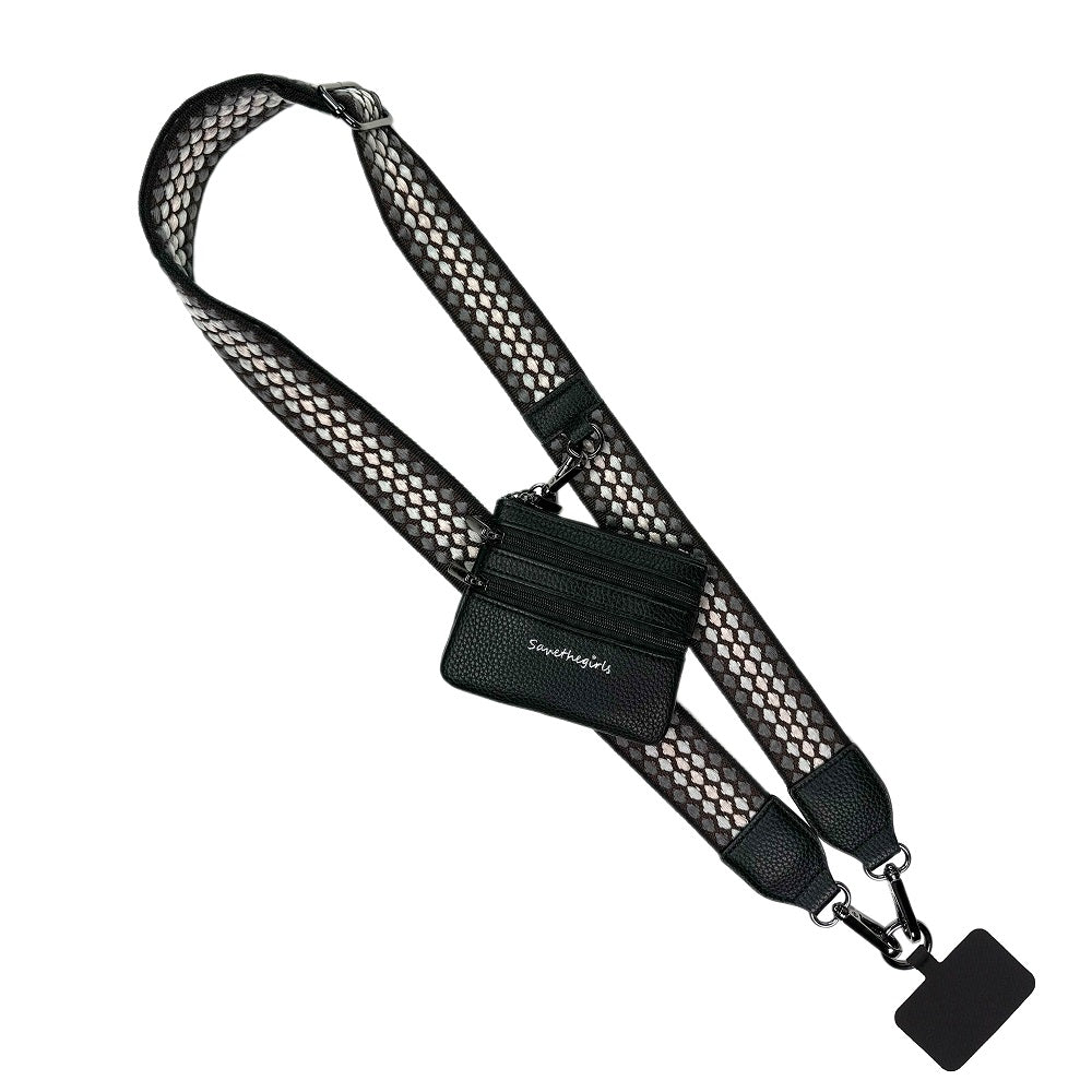 Clip & Go | Phone Strap with Zippered Pouch for Hands-Free Convenience