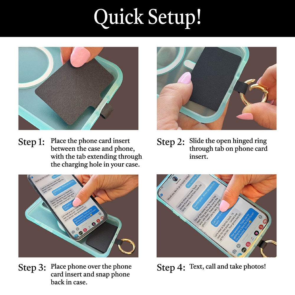 Clip & Go | Phone Strap with Zippered Pouch for Hands-Free Convenience