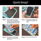 Clip & Go | Phone Strap with Zippered Pouch for Hands-Free Convenience