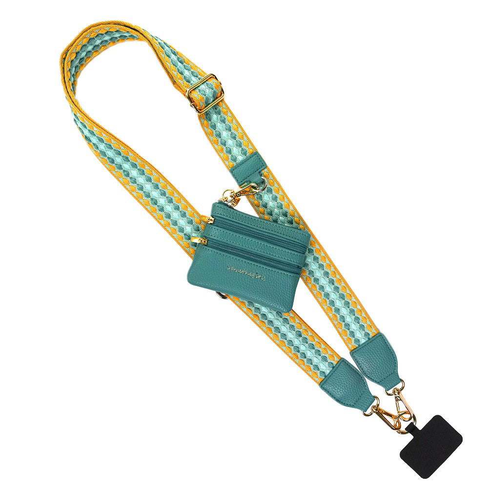 Clip & Go | Phone Strap with Zippered Pouch for Hands-Free Convenience