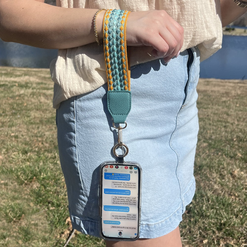 Clip & Go | Phone Strap with Zippered Pouch for Hands-Free Convenience