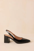 Women's Cloud Nine Nights Black Patent Slingback Block Heels | Heel measures 2.75" 0