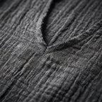 Coastal Breeze | Linen-Cotton Blend V-Neck Shirt with Relaxed Fit | Perfect for Casual Days Out