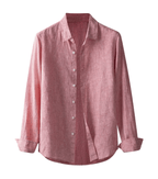 Coastal Charm | Men's Linen Button Down Shirt with Breathable Comfort | Relaxed Fit for Effortless Style