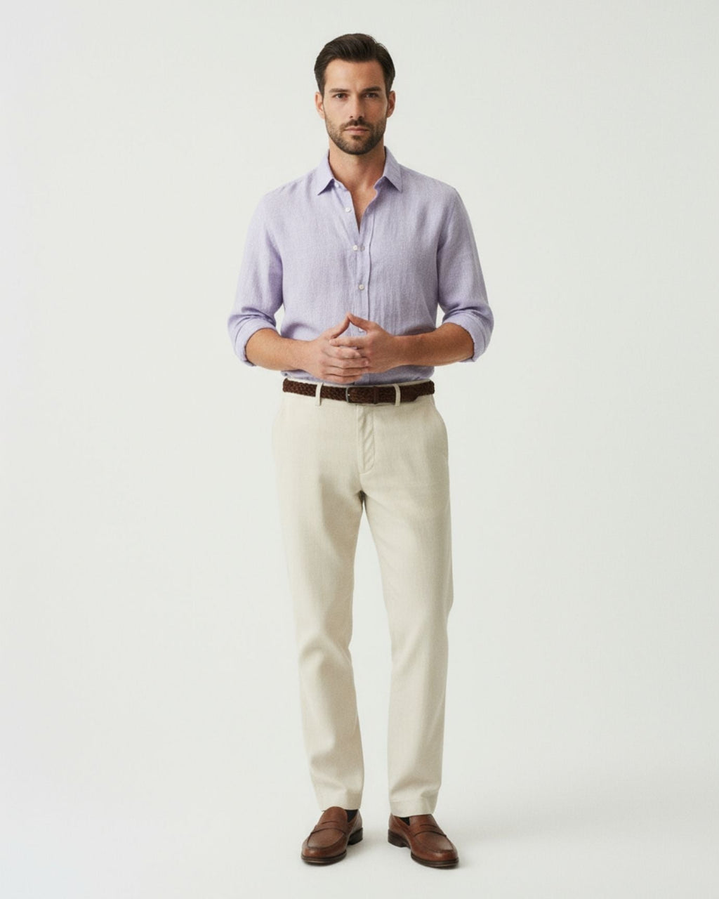 Coastal Charm | Men's Linen Button Down Shirt with Breathable Comfort | Relaxed Fit for Effortless Style