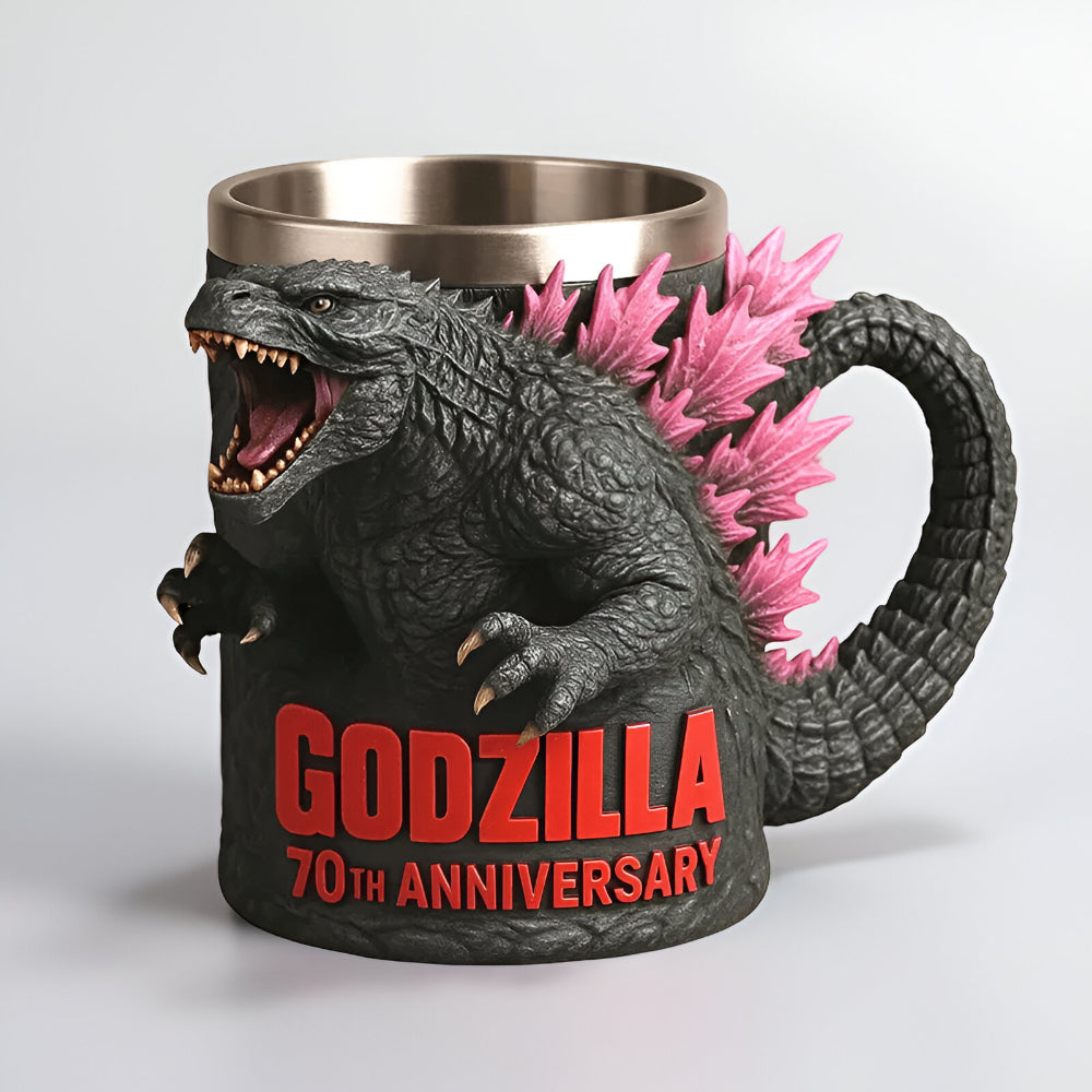 3D sculpted monster ceramic coffee mug