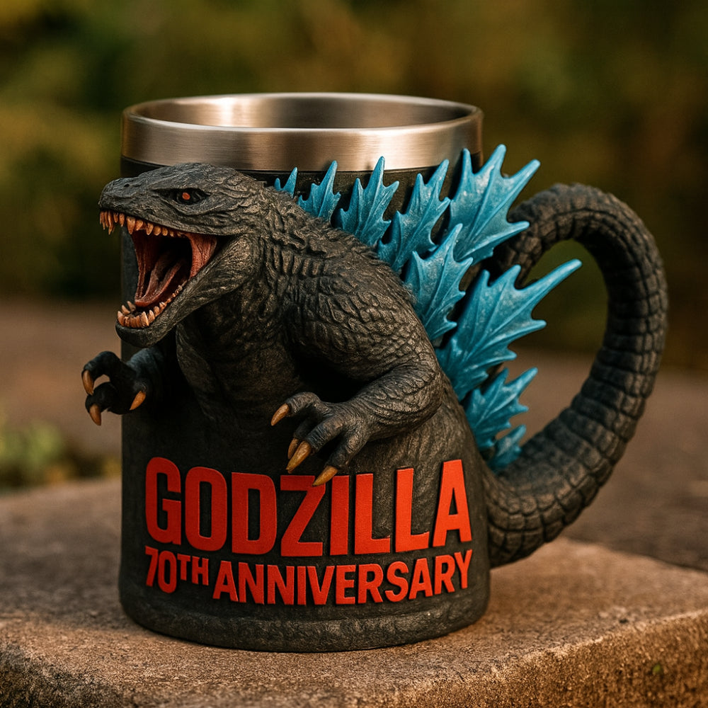 3D sculpted monster ceramic coffee mug