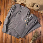 Men's Cotton Loungewear Set — Breathable Two-Piece