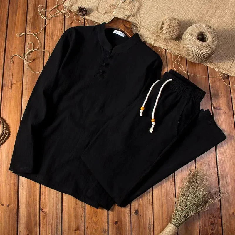 Men's Cotton Loungewear Set — Breathable Two-Piece