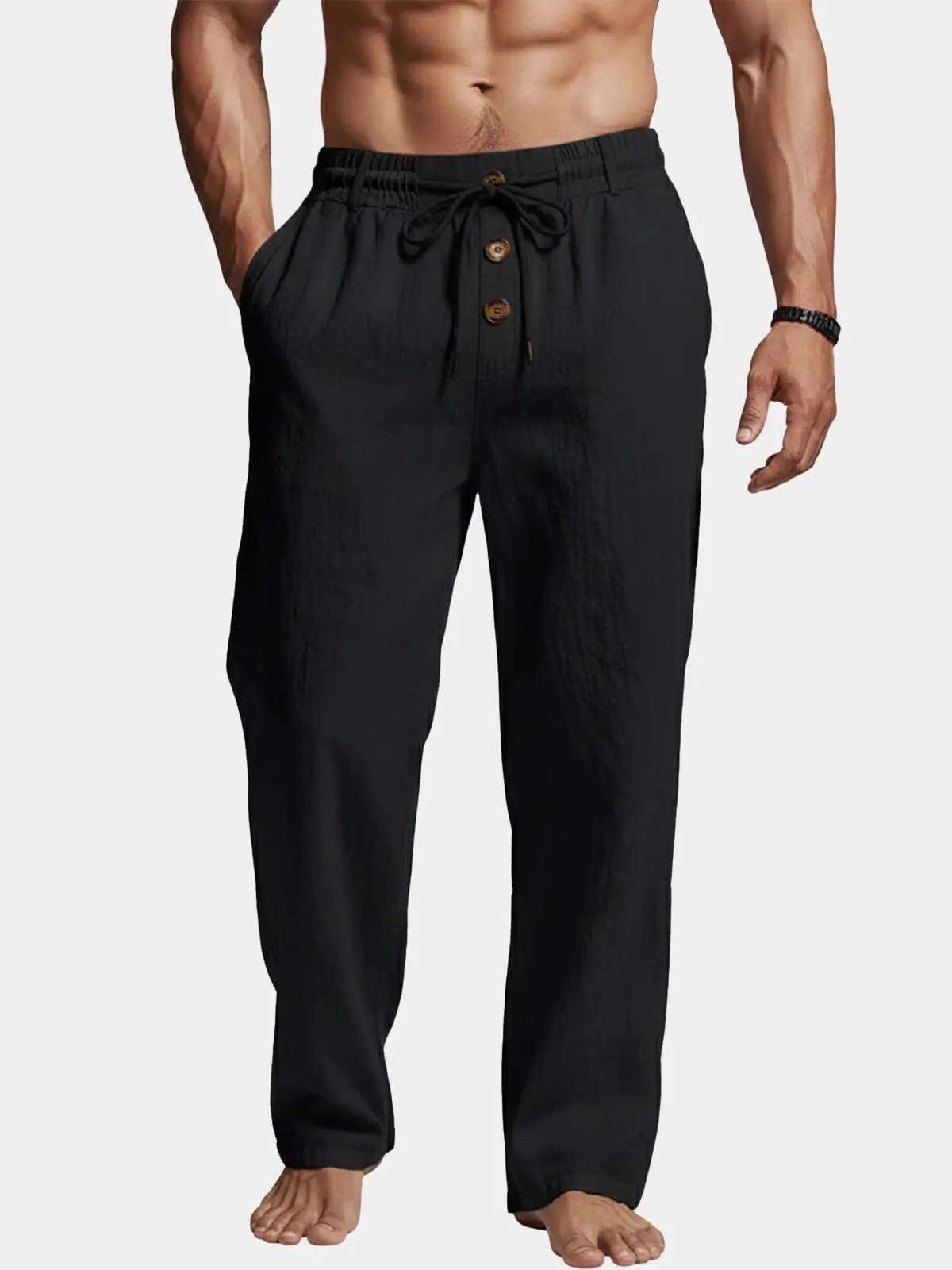 Comfort Fit | Men's Lounge Pants with Elastic Waist & Breathable Fabric | Perfect for Relaxation and Casual Wear