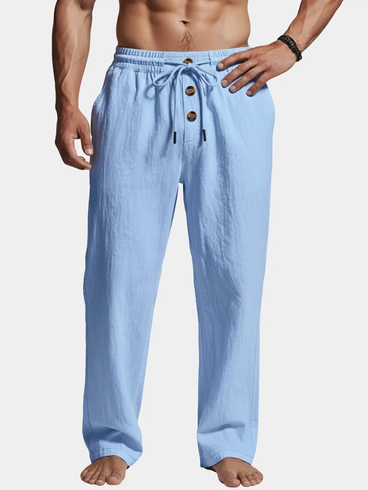 Comfort Fit | Men's Lounge Pants with Elastic Waist & Breathable Fabric | Perfect for Relaxation and Casual Wear