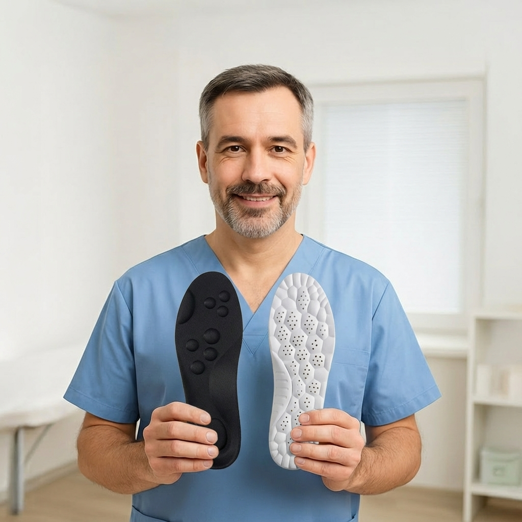 Cushioned Arch-Support Insoles — Shock-Absorbing