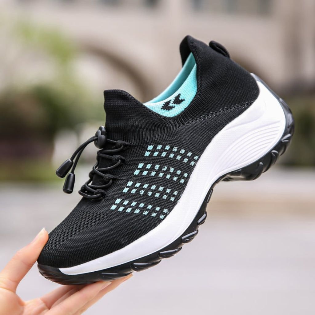 Women's Cushioned Comfort Sneakers — Supportive Fit
